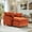 Orange, variant on Oversize Chair with Ottoman, Gexpusm Modern Comfy Living Room Chair, Corduroy Upholstered Armchair, Compact Reading Chair with Footrest for Living Room, Bedroom and Office,Orange
