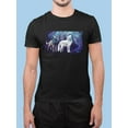 thumbnail image 2 of Magic Wolf Howl T-Shirt Men -Anthony Chirstou Designs, Male XX-Large, 2 of 4