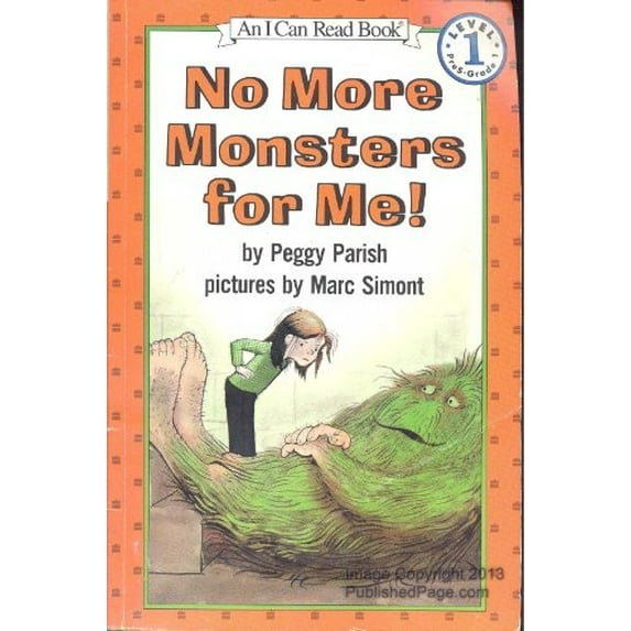 Pre-Owned No More Monsters for Me! (I Can Read Books: Level 1) Paperback