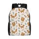 thumbnail image 1 of Disketp Squirrel And Leaves Mochila Unisex de Apertura Lateral Completa, Mochila para Laptop para Escuela, Trabajo y Viajes, 1 of 8