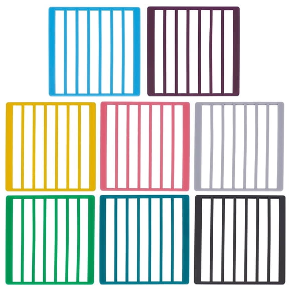 8 Colors Square Diamond Art Ruler Acrylic Diamond Dot Drill Alignment Tool 4x4inch Single-Row Diamond Painting Rulers