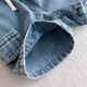 thumbnail image 4 of Niños Pantalones Cortos Niñas Estilo Engrosado Delgado Vaquero Pantalones Cortos de Cuatro Piezas con Cintura Elástica, Relajado Deportivo para el Juego Diario, 4 of 8