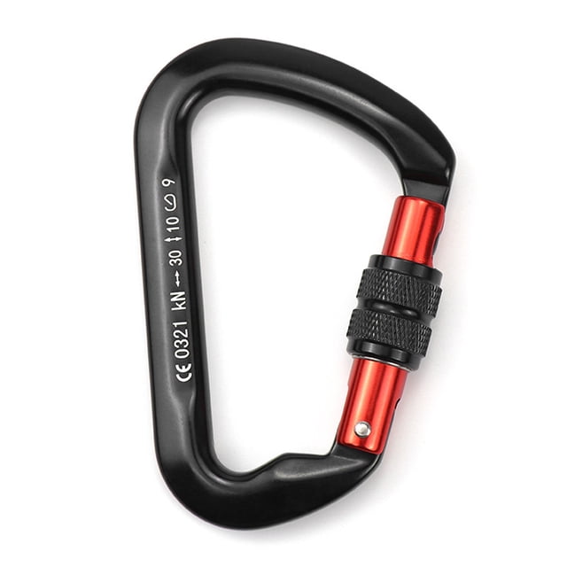 Amdohai 30KN D-Shaped Carabiner Lock Heavy Duty Aluminum Alloy Carabiner Clips for Hammocks Camping Hiking Backpacking