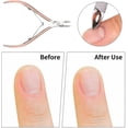 thumbnail image 3 of Kit de cuidado de cutículas 3 piezas LIUYMXG acero inoxidable, 3 of 5