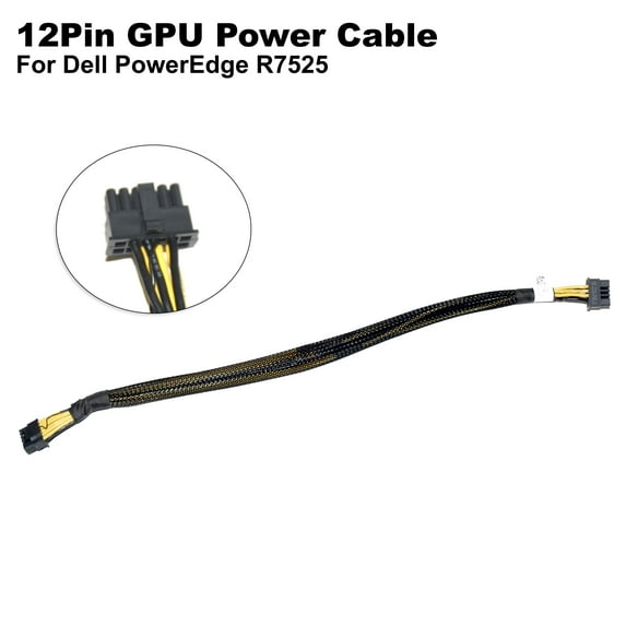 Pre-Owned Dell 12-Pin PCIe 16x GPU Power Cable for PowerEdge R7525 Server - RRY8R