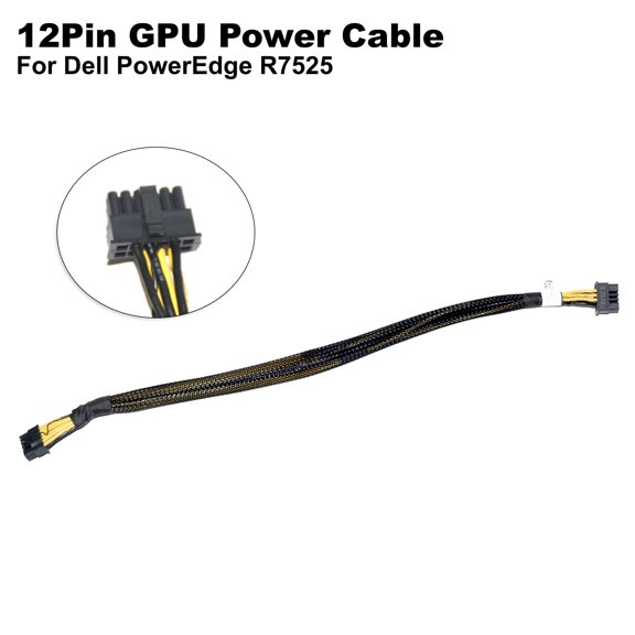 Pre-Owned Dell 12-Pin PCIe 16x GPU Power Cable for PowerEdge R7525 Server - RRY8R