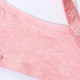thumbnail image 7 of T Shirt Bras for Women Non Steel Lace Splicing Front Buckle Nursing Underwear Vest Style Underwear V-Neck Lightly Lined Bra Feature Hook and Eye Closure Soft Bra Style Y-200 , Gold-a M, 7 of 7