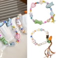 thumbnail image 2 of Fogun Lovely Cartoon Rabbits and Carrot Rope Bracelet Accessory for Women Vintage Beaded Ceramic Fashion Jewelry Pieces, 2 of 2