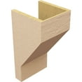 thumbnail image 5 of 10"W x 10"D x 20"H Wide Clemmons Rough Cedar Woodgrain TimberThane Corbel, Primed Tan, 5 of 6