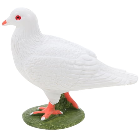 Set of 2 Micro Landscape Ornament Realistic Dove Craft Figurine Animal Figurines Child