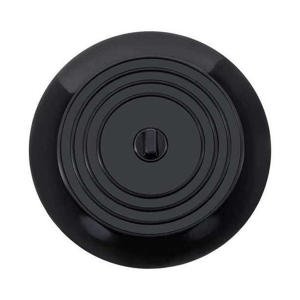 Bewildely - Tapa para escurridor de fregadero de cocina, colador de bañera, tapón de silicona, tapa para escurridor de baño Juegos de accesorios de baño negro
