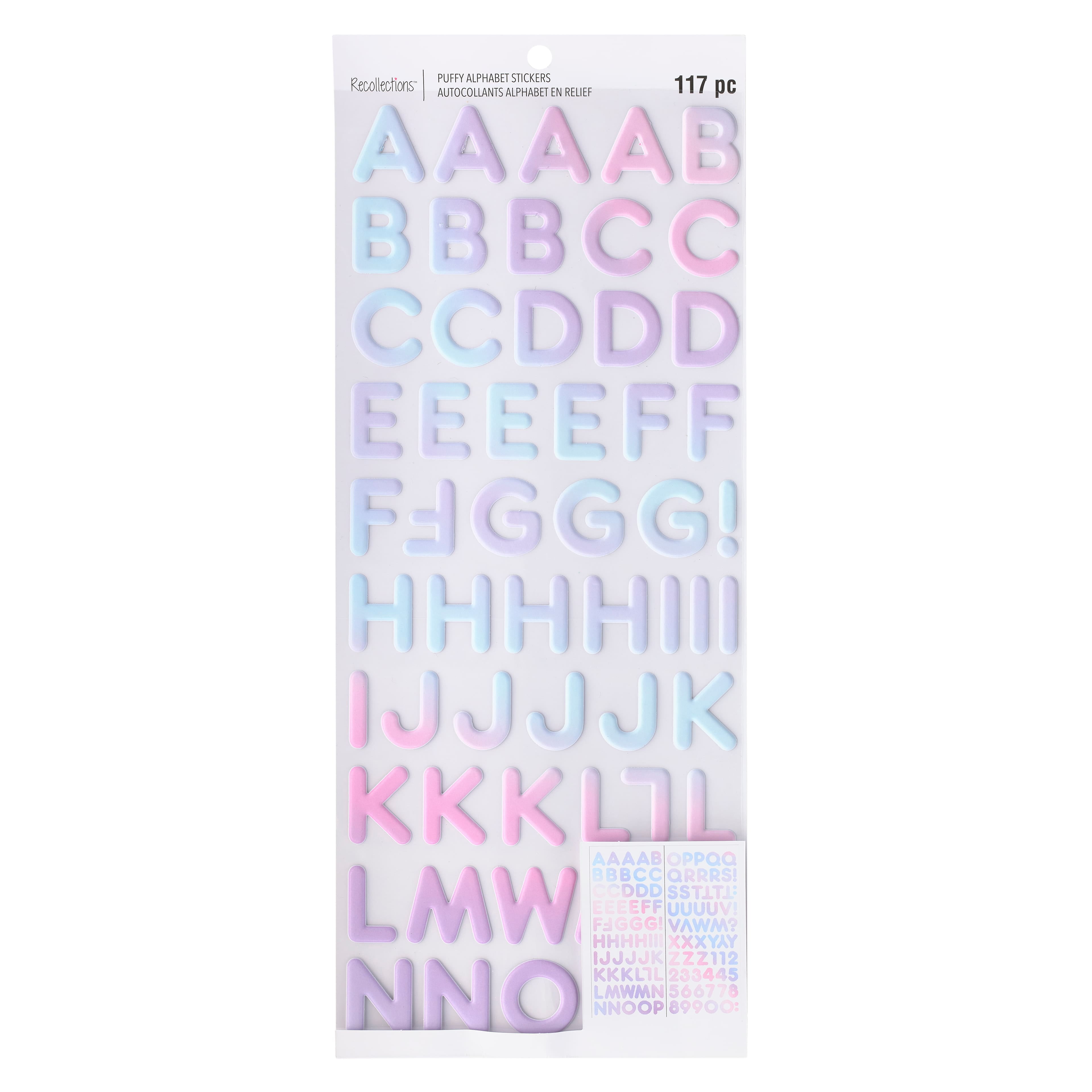 Recollections Pink Iridescent Foil Alphabet Stickers, 12 Packs: 117 ct. (1,404 total)