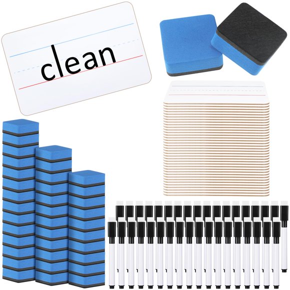 Colarr 36 Ensembles de Mini Tableaux Blancs 6 Pouces x 9 Pouces Tableaux Effaçables à Sec Ensemble pour Salle de Classe Comprend des Marqueurs de Petits Tableaux Blancs à Deux Côtés, Gommes pour Tableaux pour Enseignants