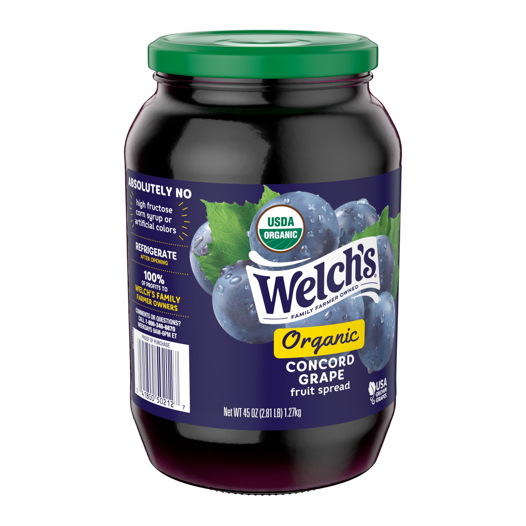 Welch's 45oz Organic Concord Grape Spread