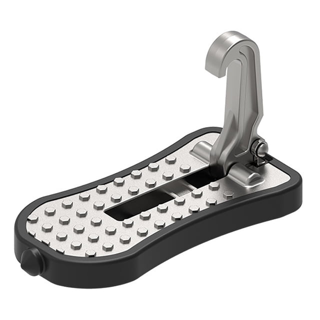 Riwesomey Pedal de puerta de coche Cerradura de puerta de coche universal Soporte de pie montado Escalada Pedal de aleación de aluminio Ventana automotriz Plata Riwesomey VI000498-01B
