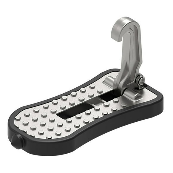 Riwesomey Pedal de puerta de coche Cerradura de puerta de coche universal Soporte de pie montado Escalada Pedal de aleación de aluminio Ventana automotriz Plata Riwesomey VI000498-01B