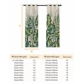 thumbnail image 6 of Fsddascl Summer Tropical Leaves Blackout Curtains for Bedroom/Living Room, Thermal Insulated Kitchen Curtains, Vintage Botanical Green Palm Grommet Darkening Window Treatment Drapes 42"x84"x2, 6 of 6