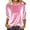 Pink, variant on Women's Velvet Short Sleeve T-Shirt, Soft Crew Neck Casual Basic Top for Fall Winter Comfort Wear