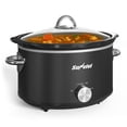 thumbnail image 2 of Heynemo 4QT Compact Slow Cooker & Food Warmer with 3 Temperature Settings, Dishwasher Safe - Black, 2 of 9