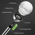 thumbnail image 4 of LINLIN Homeware Stainless Steel Solar Powered Colour Changing LED Crackle Glass Ball Solar Garden Stake Lights, 4 of 9