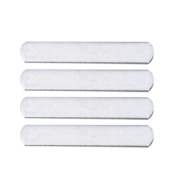 Placas de acero de 4 piezas para chaleco con peso Placas de acero inoxidable antioxidantes redondeadas para correa de brazo de pierna con peso para ejercicio físico 0.2 kg / cada una (Plata)