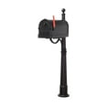 thumbnail image 5 of Special Lite Products SCS-1014-SPK-600-BL Savannah Curbside Mailbox with Ashland Mailbox Post Unit - Black, 5 of 5