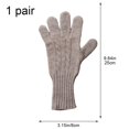 thumbnail image 2 of Jiibva Wool Knit Gloves Women Touchscreen Warm Gloves with Long Wrist Cuffs Windproof Cold Weather Gear, 2 of 7