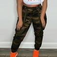 thumbnail image 2 of Virmaxy Womens High Waisted Cargo Pants Travel Straight Leg Pants with Pockets High Waist Straight Tube Multicolor Camouflage Cargo Pants Fishing Golf Travel Pants with Pockets Camouflage-B L, 2 of 6