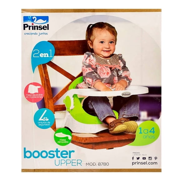 Silla Prinsel Booster Upper 2 en 1 Verde