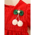 thumbnail image 5 of Bagilaanoe Toddler Baby Girl Summer Dress Short Puff Sleeve Cherry A-line Princess Dresses 9M 12M 18M 24M 3T Kids Casual Swing Sundress, 5 of 9