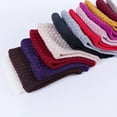 thumbnail image 5 of Couples Winter Knit Scarf Cowl Neck Design Patchwork Style Cotton Shawl Ring, 5 of 5