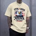 thumbnail image 6 of adaychics 250 Years 1776 2026 Shirt Crew Neck America 250 Years of Freedom T Shirt Men Holiday Tops for Daily Wear, 6 of 7