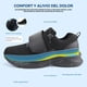 thumbnail image 5 of JABASIC Hombres Diabéticos Zapatos para caminar Edema Zapatos para los pies hinchados Arco de soporte ortopédico Zapatillas de deporte (US12/MX30.5,Negro), 5 of 8