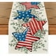 thumbnail image 4 of Independence Day Linen Table Runner Suitable For Holiday Decoration Kitchen Table Cloth Living Room Fireplace Cabinet Table Cloth, 4 of 6