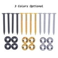 thumbnail image 3 of Screw, 4 PCS Guitar Neck Joint Bushings Set Guitar Neck Mounting Screws Bass Ferrules Bushings with Nuts, 3 of 7