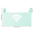 thumbnail image 4 of fashionhome Router Holder Storage Box Wall Mounted Wall Mounted Router Holder Remote Control Magazine Organizer Plastic Wire Cord Rack, Green, 4 of 9