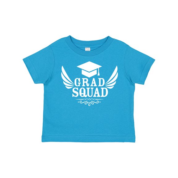 Inktastic Grad Squad with Graduation Cap and Wings Boys or Girls Toddler T-Shirt