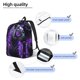 thumbnail image 3 of Balery Purple Plant White Tiger Mochila Clásica Impresa Básica para Viaje, Mochila Escolar Resistente al Agua, Mochila de Lona con Correas Ajustables-Small, 3 of 5