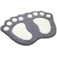 thumbnail image 3 of Cute Foot Pads Soft Microfiber Bathroom Rug Non Slip Doormat Cute Large Doormat Absorbent Carpet for Bedroom Kitchen Carpet, 3 of 7