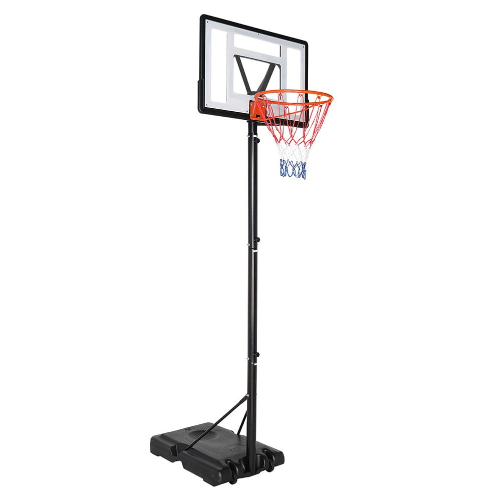 BAJYOJI 7ft 10ft Height Adjustable Portable Basketball Hoop System