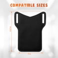 thumbnail image 3 of Elegant Choise Cell Phone Holder Case with Belt Loop Leather Holster Pouch for Men, Black, 3 of 10