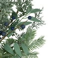 thumbnail image 2 of Northlight Frosted Green Mixed Foliage and Blueberries Artificial Christmas Wreath, 26-Inch, Unlit, 2 of 3