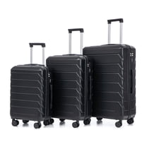 20"/24"/28" Luggage Set for Travel,3-Piece ABS Spinner Luggage Set, Combination Lock, 360° Silent Wheels, Durable Hardshell