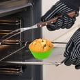 thumbnail image 6 of COM1950s Silicone Muffin Pan/Cups-Silicone Molds,3 in Jumbo Silicone Baking Cups Reusable Cupcake Liners Nonstick Large Cake Cups Set Stand Alone Cupcake Holder,10 Pack Auto Cup Holder Liner, 6 of 7
