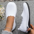 thumbnail image 6 of EliteGoogv Womens Slip On Sneakers Breathable Mesh Round Toe Walking Shoes For Women Summer Lightweight Footwear White US:9.5, 6 of 6