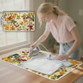 thumbnail image 3 of ZIATUBLES Portable Travel Ironing Board Alternative Mat Lightweight Foldable Ironing Pad Blanket for Washer Dryer Tabletop, Autumn Decor with Maple Leaf Wild Fruit Print, 31.5" x 19.6", 3 of 7