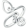 thumbnail image 4 of Clispeed Toe Rings for Women Alloy Silver 1Pack Bohemian Open Rings Comfortable to Wear, 4 of 8
