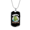 Military Chain (Gold), variant on Camper Necklace Happy Camper Backpack Dog Tag Necklace Stainless Steel 24" Chain Silver Tone or Gold Tone
