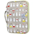 thumbnail image 1 of Estuche para lápices de colores con 96 ranuras, gran capacidad, organizador de bolígrafos y portalápices con cremallera (oso de baño), 1 of 4