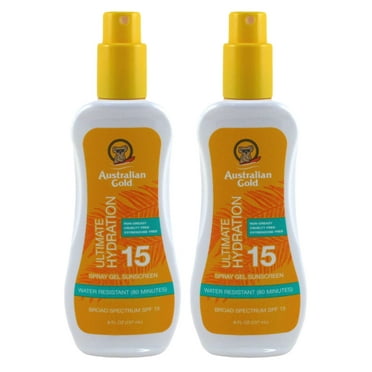 Australian Gold Spf#15 Spray Gel Ultimate Hydration 8oz (Pack of 2)